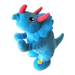 RYAN’S WORLD Roaring Blue Dinosaur Plush SOUND ACTION WORKS! Triceratops Toy